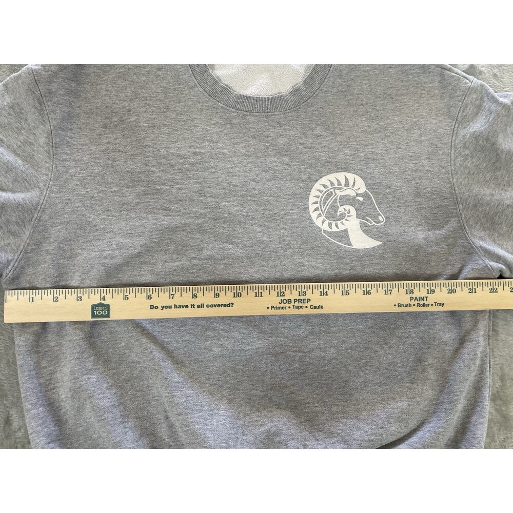 Good American Sweatshirt Women’s Sz 2 M Zodiac Aries Gray Crew Neck Cropped - Picture 6 of 9